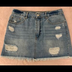 MINI JEAN SKIRT